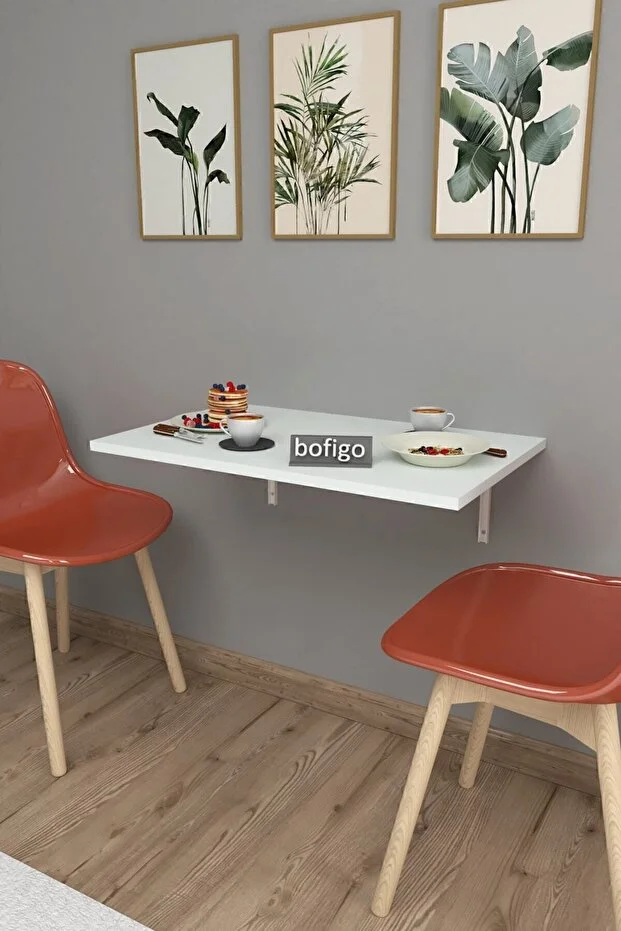 72 X 45 Cm Katlanır Masa Duvara Monte Masa Mutfak Masası Balkon Masası Çalışma Masası